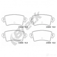 Тормозные колодки, комплект BRECK 5906295146179 236690070310 2295463 0HF1HD Y - Изображение 2