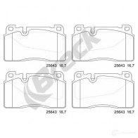 Тормозные колодки, комплект BRECK O2 T5HLU 1438407997 256430055100 - Изображение 2