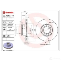 Тормозной диск BREMBO 8020584032961 GZL2 KY3 791345 09a56210 - Изображение 2