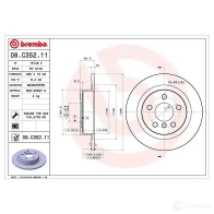 Тормозной диск BREMBO 08.C352.11 42OOH ZH 1422939258 8020584232194 - Изображение 2