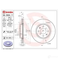 Тормозной диск BREMBO Y SYI5DC 09.C934.11 1422939152 - Изображение 4