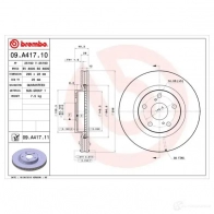 Тормозной диск BREMBO 791278 09.A417.11 E JB8NN4 8020584032541 - Изображение 7