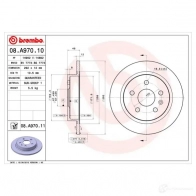 Тормозной диск BREMBO 08.A970.11 T CEDWU 789814 8020584031612 - Изображение 5