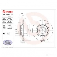 Тормозной диск BREMBO 8020584782118 790565 09782110 E 59XEE - Изображение 2