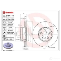 Тормозной диск BREMBO Bmw 7 (E65, E66, E67) 4 Седан 3.0 730 d 211 л.с. 2002 – 2008 P RII2 8020584916612 09916610