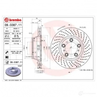 Тормозной диск BREMBO 8020584039892 09c08711 791694 F 9AIB - Изображение 2