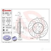 Тормозной диск BREMBO 0983041x 8020584217641 VZ92Q L 790635 - Изображение 5