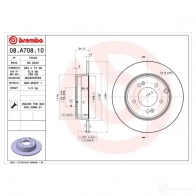 Тормозной диск BREMBO GAIQ M 8020584215937 1210309211 08.A708.11 - Изображение 2