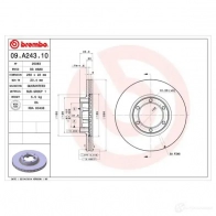 Тормозной диск BREMBO 09a24310 8020584015872 791217 JKMV G - Изображение 1