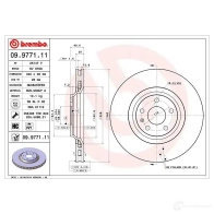 Тормозной диск BREMBO Y K6YOI 8020584018866 09977111 791079
