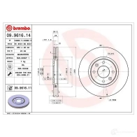 Тормозной диск BREMBO 791029 PXC2 DGS 8020584961612 09961614 - Изображение 5