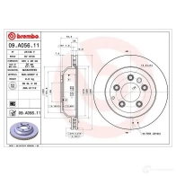 Тормозной диск BREMBO 8020584018323 791162 I ZINC 09.A056.11 - Изображение 5