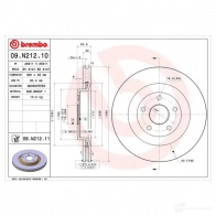 Тормозной диск BREMBO 8020584029336 RS NV7 09n21210 Jeep Grand Cherokee (WH, WK) 3 Внедорожник 6.1 SRT8 4x4 426 л.с. 2006 – 2010