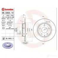 Тормозной диск BREMBO 08.C653.11 C8B 0IG 8020584222492 789908 - Изображение 2