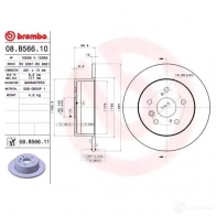 Тормозной диск BREMBO A SCJD 08.B566.11 8020584032381 789849 - Изображение 2