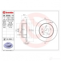 Тормозной диск BREMBO A SCJD 08.B566.11 8020584032381 789849 - Изображение 3