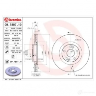 Тормозной диск BREMBO K H9O21 790550 8020584780718 09780710 - Изображение 2