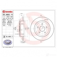 Тормозной диск BREMBO 789797 8020584027950 XH OYRU9 08a86310 - Изображение 2