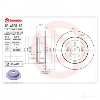 Тормозной диск BREMBO 8020584019290 789747 C9 LEO9 08a60010 - Изображение 2