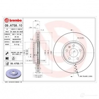 Тормозной диск BREMBO ET2 B7 791426 09a75810 8020584026076 - Изображение 2