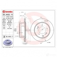 Тормозной диск BREMBO 9 JFWMCY 09a45310 791308 8020584020692 - Изображение 2
