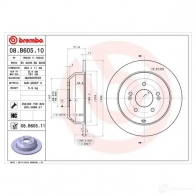 Тормозной диск BREMBO AK G8T 08b60510 789854 8020584030547 - Изображение 2