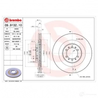 Тормозной диск BREMBO 8020584913215 790831 UD 8LK 09913210 - Изображение 2