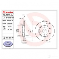 Тормозной диск BREMBO 791498 32JSGE X 09a96814 8020584020500 - Изображение 2