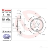 Тормозной диск BREMBO KKZ F2 09.C662.11 8020584227343 1210323765 - Изображение 4