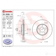 Тормозной диск BREMBO 09958911 8020584225080 K XDNCH 1210318815 - Изображение 2