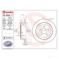 Тормозной диск BREMBO 1438329491 GFKCP4 6 08.B529.11 - Изображение 2