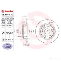 Тормозной диск BREMBO A3K FD 8020584218433 789861 08.B653.11 - Изображение 2