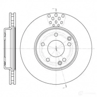 Тормозной диск BREMBO 8020584841174 09.8411.75 GUXS W 790653 - Изображение 3