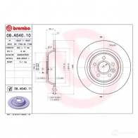 Тормозной диск BREMBO 789745 08a54010 8020584028841 VI6UBD 2 - Изображение 2