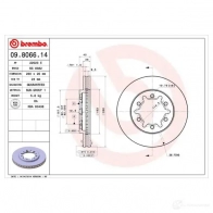 Тормозной диск BREMBO 790610 09806614 8020584013496 D ECXDPF - Изображение 2