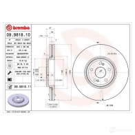 Тормозной диск BREMBO Z3 S1HUO 8020584981818 791101 09981810 - Изображение 5