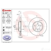 Тормозной диск BREMBO BL ES1 1438329510 09d57111 - Изображение 6