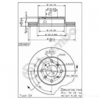 Тормозной диск BREMBO 09501110 790029 STXN RPQ 8020584501115