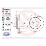 Тормозной диск BREMBO 8020584793619 X OKCM 08793610 789469