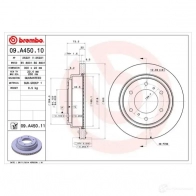 Тормозной диск BREMBO 619ZAR H 791304 8020584027813 09a45010 - Изображение 2