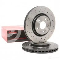 Тормозной диск BREMBO 8020584037546 791665 0WG3 J 09.B807.51 - Изображение 2