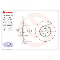 Тормозной диск BREMBO 789021 SW R5U 08255750 8020584255759 - Изображение 2