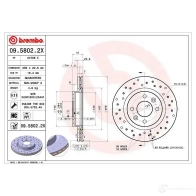 Тормозной диск BREMBO FQY3V 3 790247 8020584212424 0958022x - Изображение 4