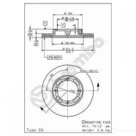 Тормозной диск BREMBO 0 RSLK 790263 09584810 8020584584811 - Изображение 1