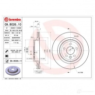 Тормозной диск BREMBO QTYT1J T 8020584025956 09b02610 791509 - Изображение 2