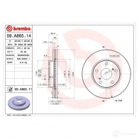 Тормозной диск BREMBO 8020584023280 791466 37F JKB 09a86514 - Изображение 2