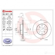 Тормозной диск BREMBO 78S FQ 8020584501139 790031 09501130