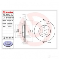 Тормозной диск BREMBO 09a86414 8020584023259 0O EO62Z 791464 - Изображение 3
