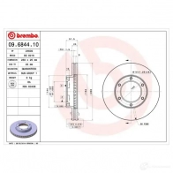 Тормозной диск BREMBO I5OL M 790361 8020584684412 09.6844.10