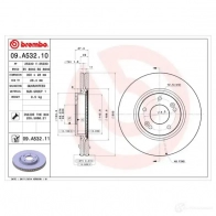 Тормозной диск BREMBO 8020584210673 09.A532.11 791329 XH81F MO - Изображение 4